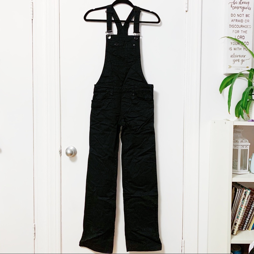 Black overalls